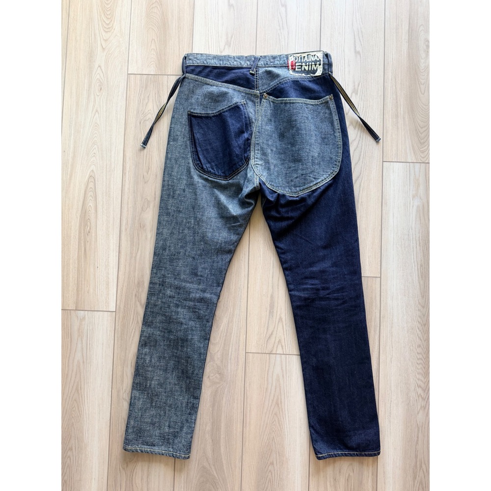 Vintage Kapital Mottainai Denim Jeans Men 31 Indigo Patchwork Straight Leg